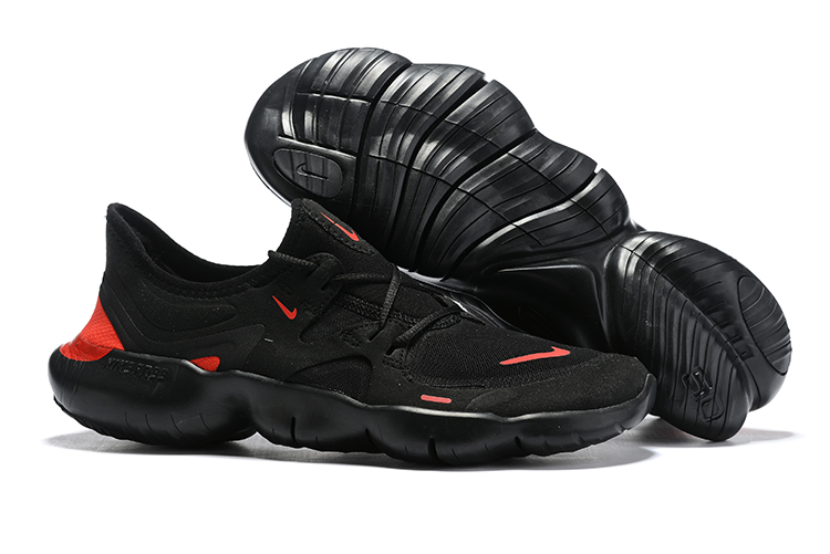 2020 Men Nike Free 5.0 Black Red Running Shoes